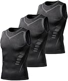 JZCreater Mens Athletic Tank Tops, UPF 50+ Quick Dry Workout Shirts Sleeveless Muscle Tee Undershirt for Running Gym