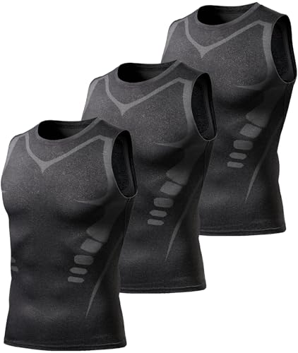 Image of JZCreater Mens Athletic Tank Tops, UPF 50+ Quick Dry Workout Shirts Sleeveless Muscle Tee Undershirt for Running Gym
