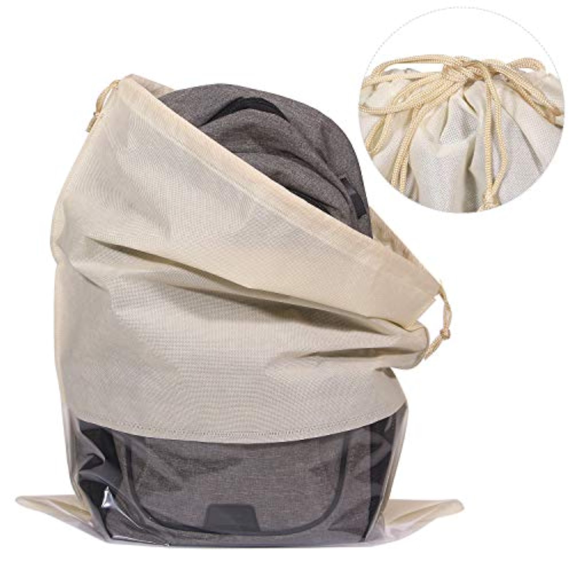 10 Pack Jumbo Dustproof Drawstring Bags for Storage