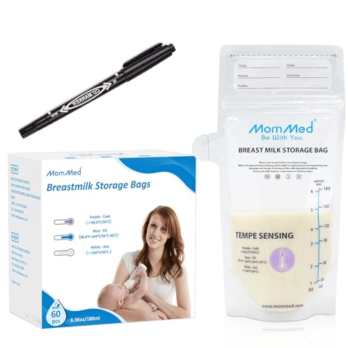 MOMMED Breast Pump, Wearable Breast Pumps with 3 Mode & 12 Levels, Leak-Proof & Low Noise Design Electric Breast Pump, 24mm Hands-Free Breast Pump, Rechargeable, Includes 17/19/21mm Flange I