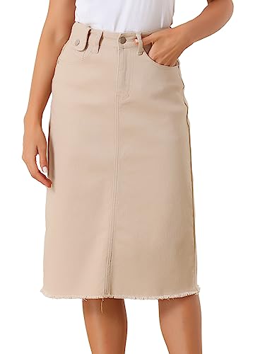 Jupe en denim extensible pour look décontracté de vacances en été