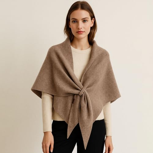 Women's Solid Color Shawl, Gettoreach Women's Solid Color Scarf, Casual Soft Comfortable Shawl for Daily Wear3