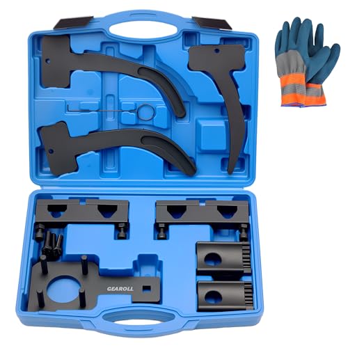 GEAROLL Camshaft Phaser Timing Chain Tool Camshaft Holding Tool Crankshaft Pulley Wrench Compatible with VW Jeep Chrysler Dodge 3.6L Pentastar Engine Replace 10200A 10202 10369 10198A 2025200090