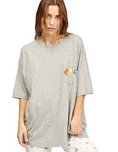 T-shirt True Boy Pocket Billabong x Wrangler gris en coton avec poche poitrine