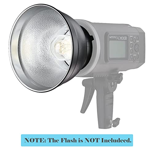 Godox AD-R6 Reflector Approx 7" Standard Bowens Mount Light Modifier for Godox AD400Pro AD600B AD600Pro AD600BM MS200 MS300 SK400II SK300II Strobe Flash Monolight SL60W VL150 SL150W Video Light