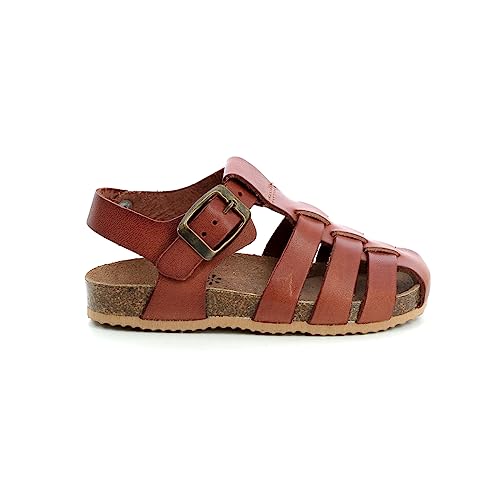 Sandales garçon Bayouni en cuir souple pour l'été