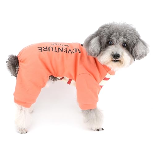 Combinaison patchwork chien avec anneau en D pull chaud extensible