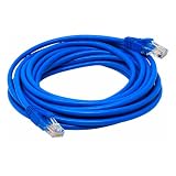 Cabo de Rede de Internet CAT5E Alta Velocidade (Azul, 5 metros)
