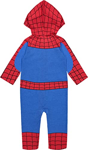 Marvel Avengers Spider-Man Infant Baby Boys Zip Up Cosplay Coverall 18 Months - image 7