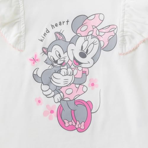 Image of Disney Minnie Mouse Girls Short Sleeve T-Shirt & Shorts Set with 1 Toy for Toddlers