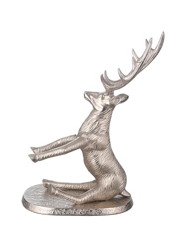 Image of Trovea's Silver Deer Bottle Holder- I Aluminium Wine Bottle Holder for Home Bar