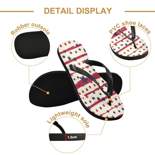 STAYTOP Independence Day Flip Flops Sandals of Men's & Women's,Sandals Beach Slippers Shower Slides2
