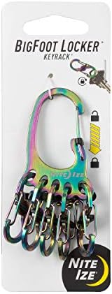 Nite Ize KLKBF-07-R3 Bigfoot Locker KeyRack, Stainless