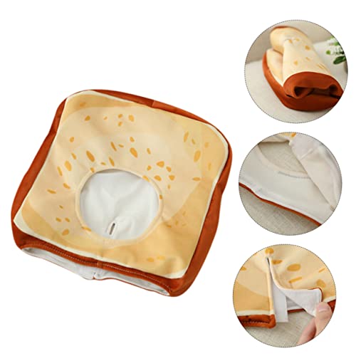 VANZACK 2 Peças Capa De Pão Torrado Em Forma De Pão Torrado Brinquedo Novidade Chapéu Confortável Ch