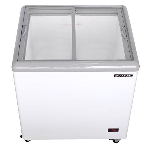 Maxx Cold MXF31F 31” 7.5 cu ft Commercial Mobile Ice Cream Display Freezer