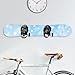 lasuroa 2pcs Horizontal Snowboard Wall Racks, Wall Mount Clips Space Saving Design Storage Hanger Display Rack SKi Board Storage for Home and Garage