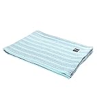 Hugger Mugger Cotton Yoga Blanket - Multi-Blue - Soft but Firm, Cofortable Support, Great Prop for Yoga