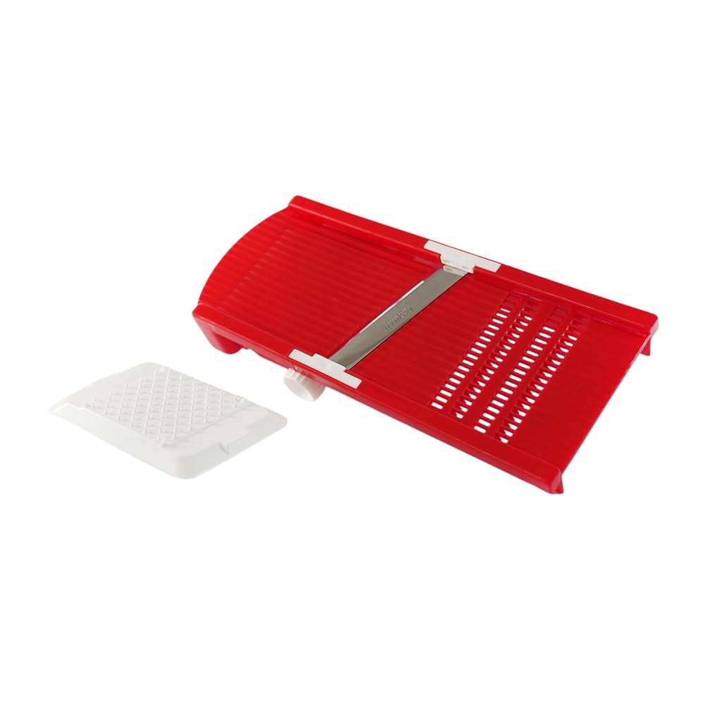 Rigamonti La Brava - Adjustable Thickness Blade Vegetable Slicer Red