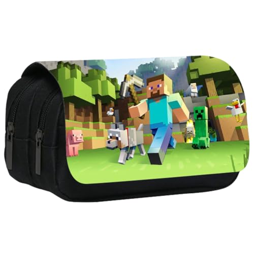 Lápiz Bolsa, Portalapices Gran Capacidad Estuche con Doble Cremallera para Niños y niñas Escuela Oficina Material, Regalos de Papelería