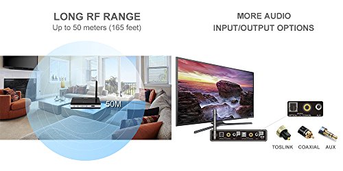 Alead Trx Hdm2 Wireless Home Hd Multilinks Stereo Audio Transmitter And Receiver (A2Dp), Long Range, Digital Audio Optical, Spdif. For Tv, Home Theater, Ipad, Bluetooth Speakers, Headphones #TOP5