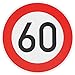 Produktbild Original Verkehrszeichen 60 KM/H Schild Nr. 274-60 StVO DN 600 mm Geburtstagsgeschenk RAL Straßenschild Schilder Verkehrsschilder Straßenschilder