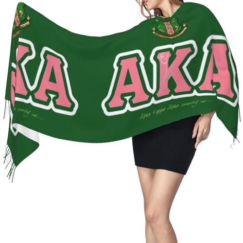 Sorority Gifts Soft Imitation Cashmere Shawl Scarf With Tassels For Ladies - Perfect For Glamorous Events & Sophisticated Evening Wear Society Gifts3