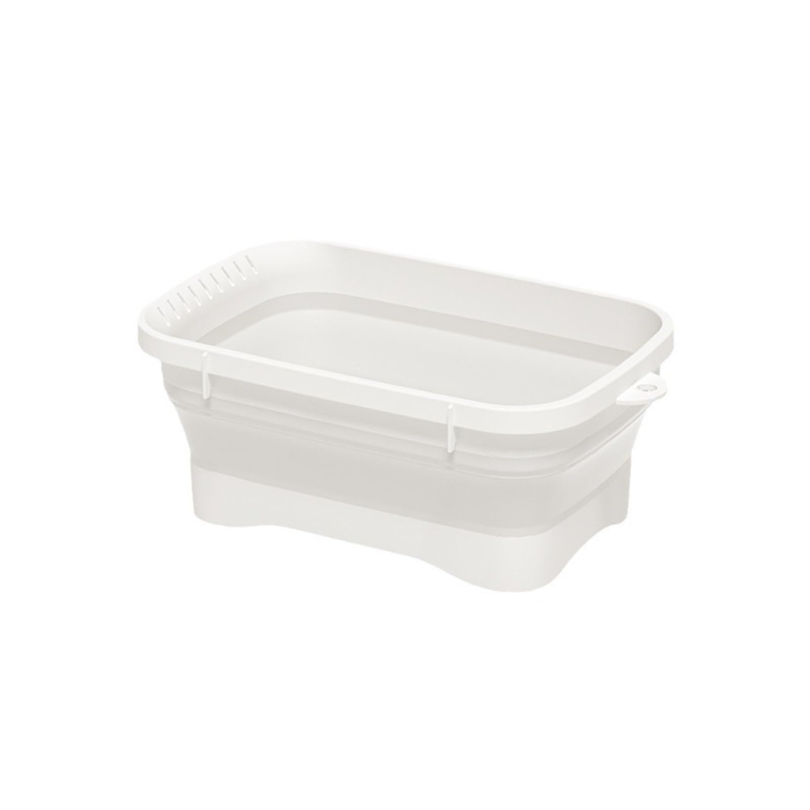 Washing Up Bowl Foldable Vegetable Washing Basin Silicone Space Saving Dishpan Hangable Laundry Tub Fruit for Kitchen