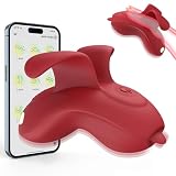 Finger Vibrations Tool for Her, Clitiors Toys Vibratoer Clitioral Vibrates Tool 9 Modes Bullet Virabtor for Women Red 0528U4