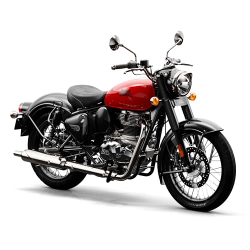 Image of Royal Enfield Classic 350 with Disc & Spoke Wheels Motorcycle (Redditch Red) Booking for Ex-Showroom Price