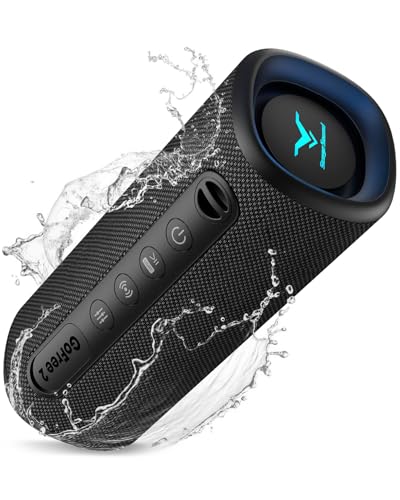 Portable Wireless Bluetooth Speaker, IP67 Waterproof Outdoor Speaker, Loud Bass,
