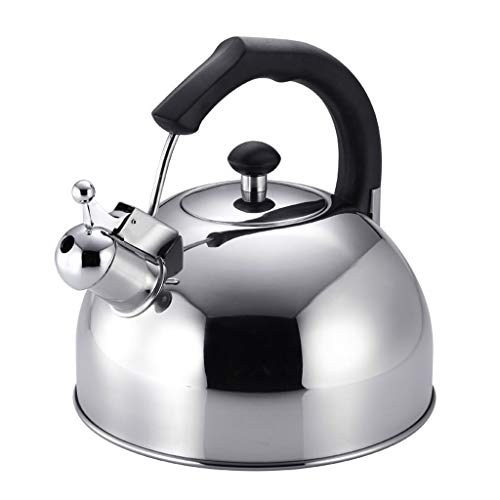 HMLIFE 304 Edelstahl Gaskessel 5L Pfeifen verdicken Hohe Kapazität Haushalt Gas Induktionsherd Restaurant Wasserkocher Cover