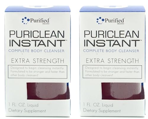 Wellgenix Puriclean Instant Complete Body Cleanser, 1 Fl Oz Fruit Punch, Premium Extra Strength