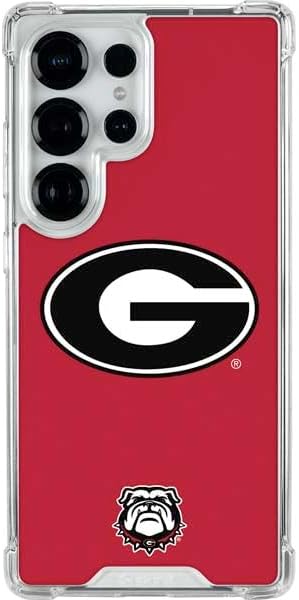 Skinit Clear Phone Case Compatible with Galaxy S25 Ultra - Officially Licensed University of Georgia Logo Design