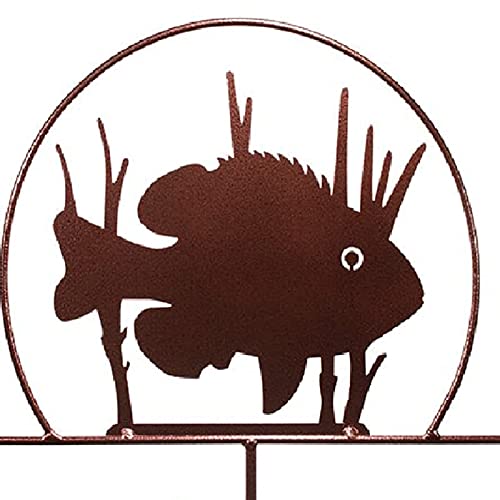 Girouette de toit résistante au vent indicateur direction poisson fer - 5