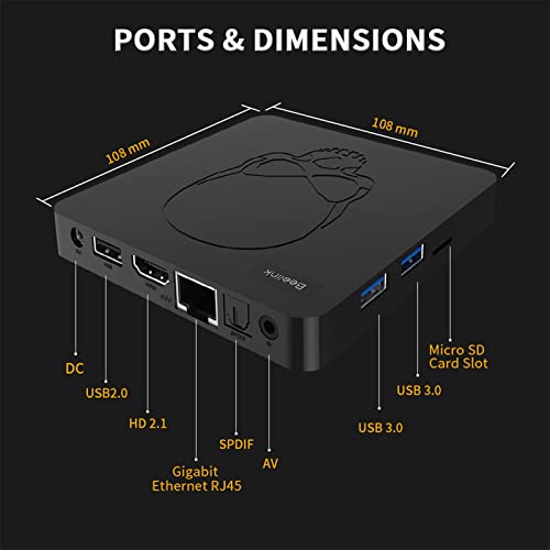 Retro Game Console Built-In 45718 Classic Games, Video Game Console Plug And Play For Tv, Emuelec 4.6 Game System And Android Tv 9, Emulator Console Compatible With Ps1/Psp/Sega/Mame, S922X Chip #TOP7