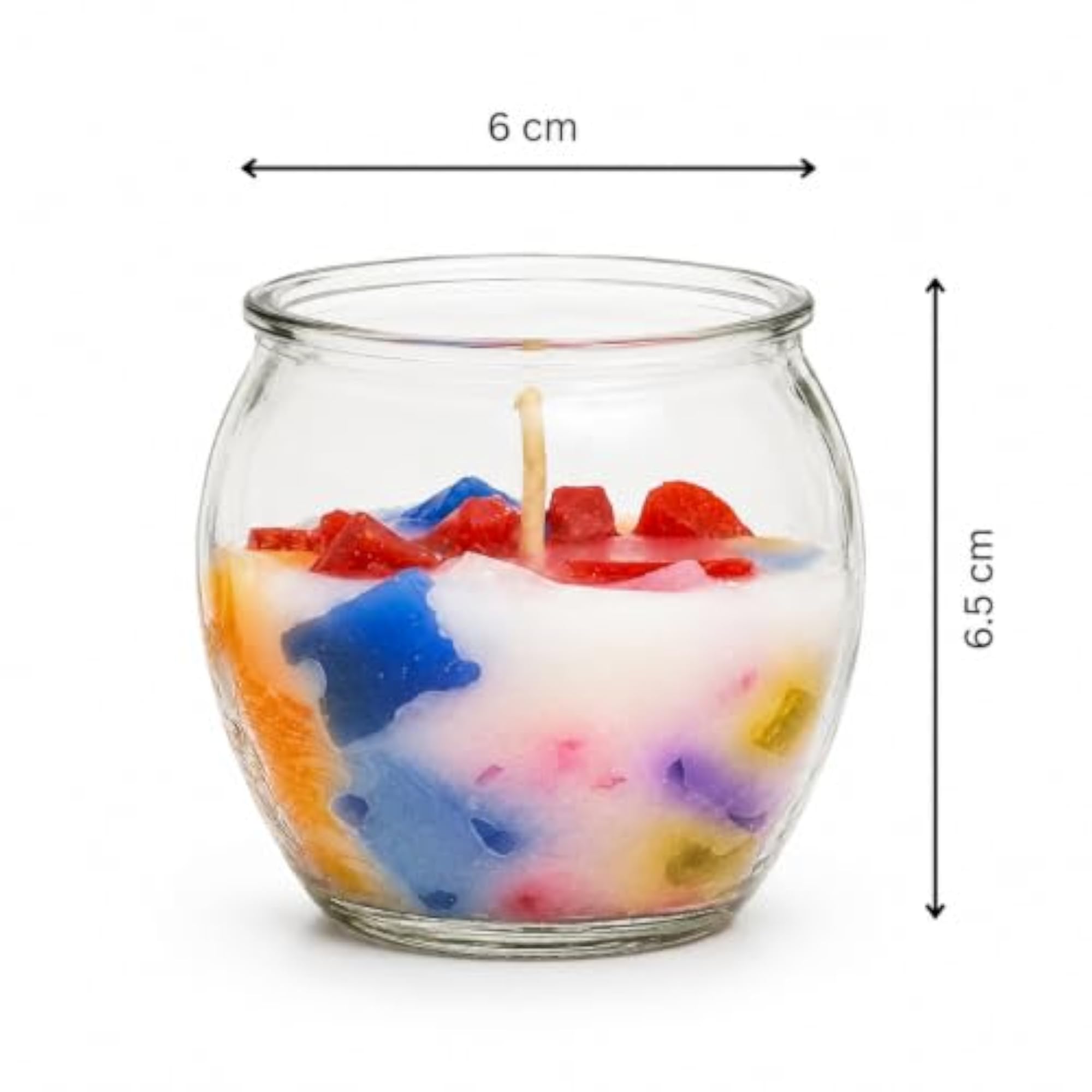 Roly Poly Jar Scented Candle - Rainbow Gift