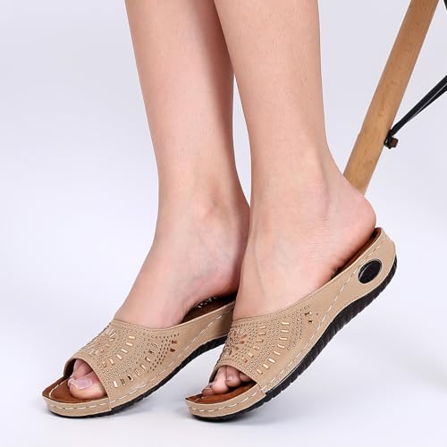Image of TRASE Women Doctor Ortho Soft Fancy Slippers, Comfortable Sandals For Women, Lightweight Diabetic And Orthopedic Footwear, Ideal For Knee And Foot Pain Relief