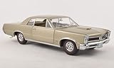  Pontiac GTO, metallic-dunkelbeige, 1965, Modellauto, Fertigmodell, Sun Star 1:18