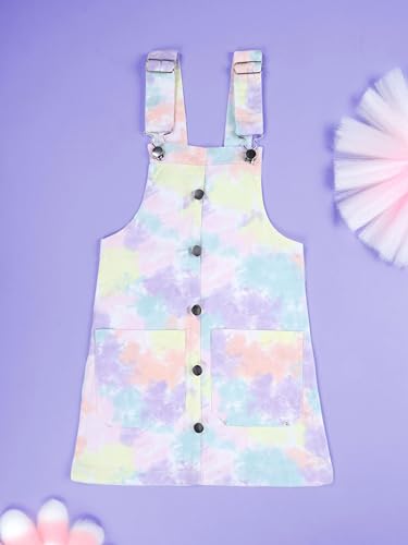 Image of KiddoPanti Girls Denim Dungaree Skirt