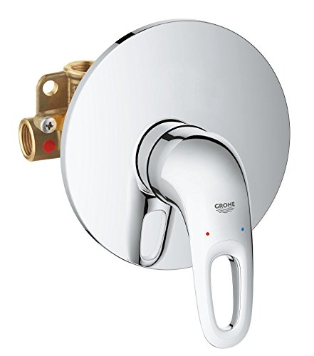 Grohe 33635003 Eurostyle New, Miscelatore Monocomando per Doccia, Leva Aperta, Cromo