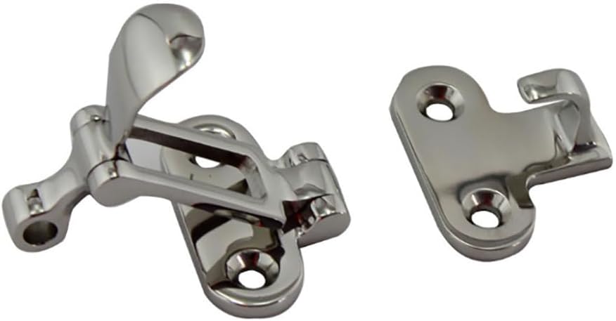 316 Stainless Steel Marine Latch - Door Locking Catch for Boat, RV, Utility Box, Cabinet, Hatch, and Industrial Enclosure Total Length 110mm (Metallic,2)