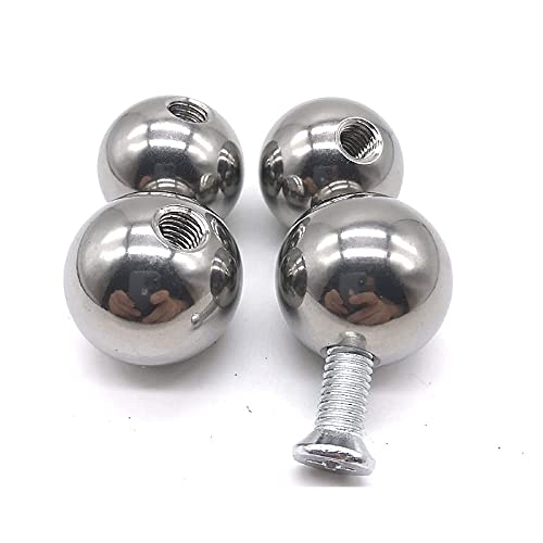 CCBUY Boule En Acier Filetée À Demi-trou, Acier Inoxydable 304, M8, 28mm * 3 Pièces