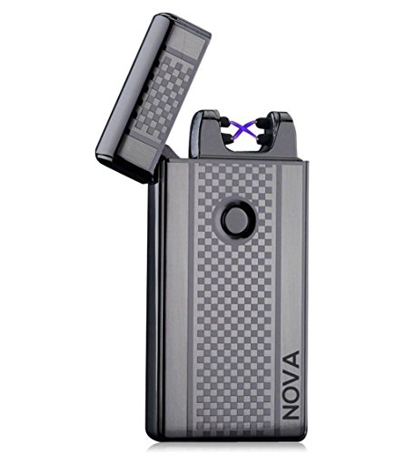NOVA Lighter Electric Plasma Windproof Arc USB (Gun Metal Grey)
