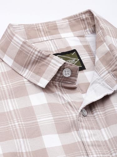 Image of Majestic Man Men Box Checkered Slim Fit Cotton Casual Shirt
