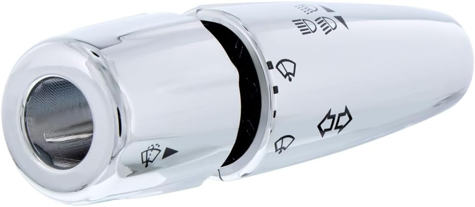 United Pacific 41408 - Turn Signal Lever Cover - Chrome Plastic Turn Signal Lever Cover For 2006-2019 Peterbilt & Kenwor