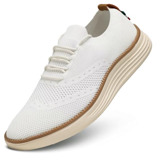 Men's Casual Shoes Fashion Mesh Oxfords Business Walking Dress Sneakers Comfortable Lightweight Soft Sole