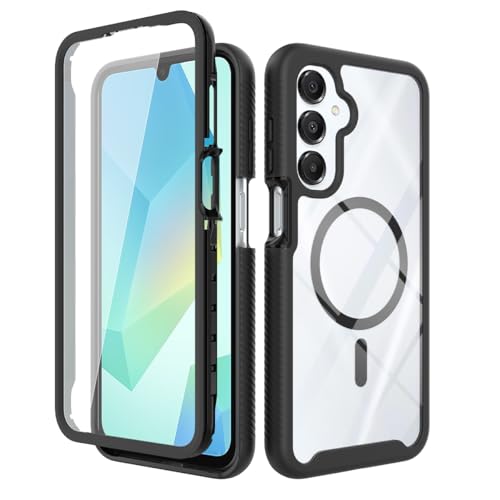 zZjoOoj Para Samsung Galaxy A17 5G/4G /A16 5G/A26 funda compatible con MagSafe, con protector de pantalla integrado sensible al tacto, resistente a los arañazos, carcasa completa resistente a los