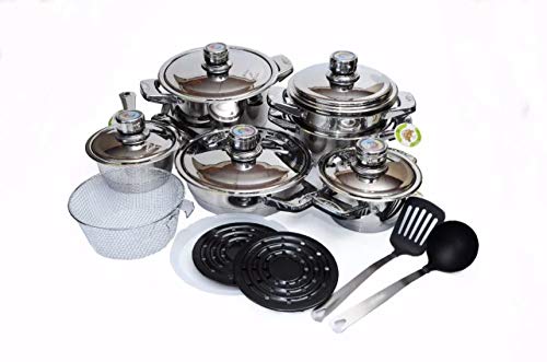 Jogo De Panelas Alemã - Aço Cirúrgico 23 Peças