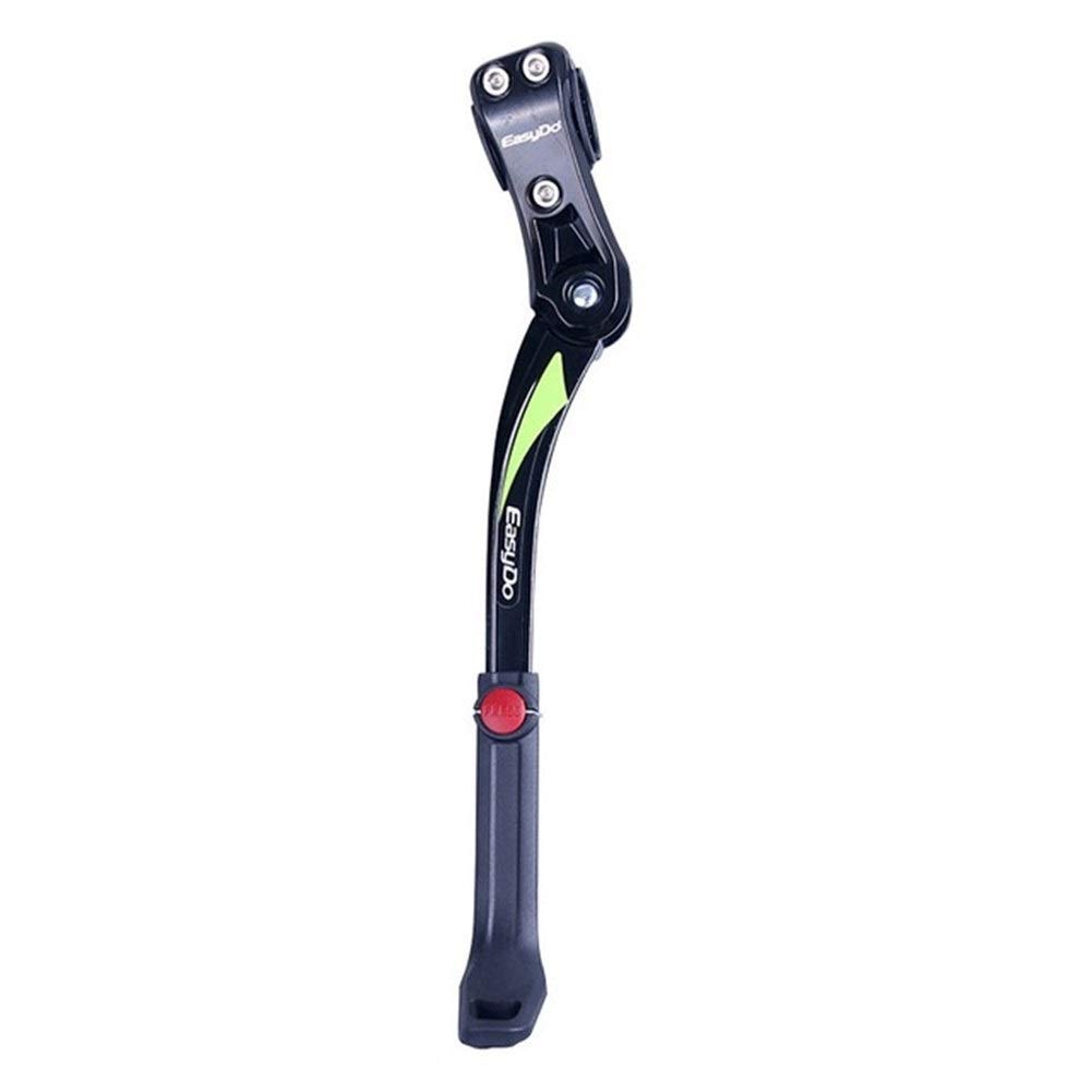 Caballete Bici MTB bicicleta pata de cabra Estante del estacionamiento de Kick MTB Mountain Bike soporte lateral soporte de pie Brace 24 '' - 29 '' 34-41cm ajustable Caballete Bici ( Color : Black Gre