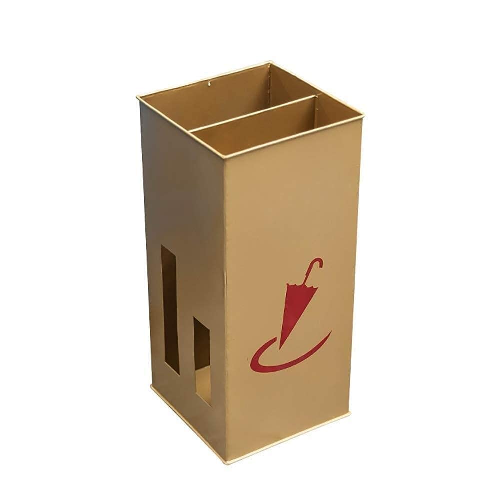 Support de porte-parapluie carré rangement de sol métal pour cannes et vestiaire